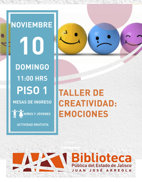 Cartel del Taller de creatividad: Emociones