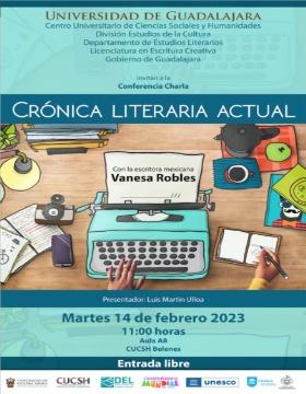Conferencia charla: Crónica literaria actual