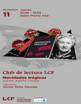 Cartel del Club de lectura LCF: Navidades trágicas