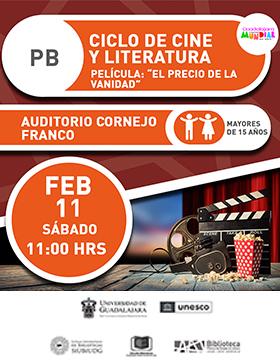 Ciclo de cine y literatura.   Película: “El precio de la vanidad”.