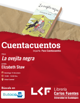 Cartel del Cuentacuentos. Título: La ovejita negra