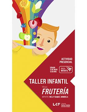 Grafico del Taller infantil. Título: Frutería.