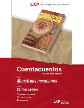 Cartel del Cuentacuentos. Título: Monstruos mexicanos