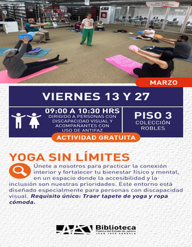 cartel de Yoga sin límites