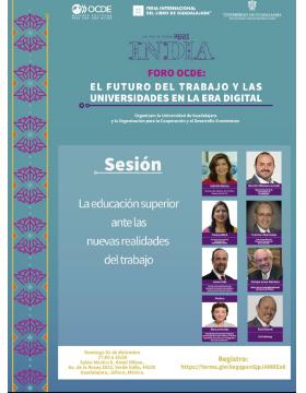 Foro OCDE: El futuro del trabajo y las universidades en la era digital a llevarse a cabo el 1 y 2 de diciembre.