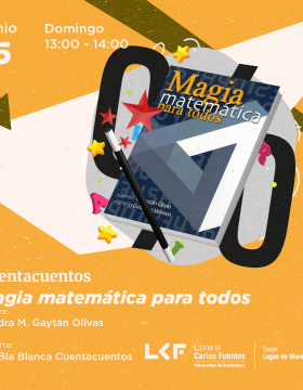 Cartel de Cuentacuentos: Magia matemática para todos