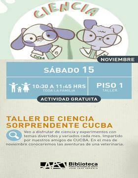 Cartel del Taller de ciencia sorprendente CUCBA Cartel del Taller de ciencia sorprendente CUCBA
