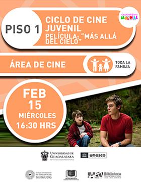 Ciclo de cine juvenil.  Película: “Más allá del cielo”.