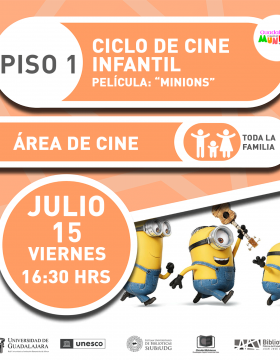 Ciclo de cine infantil.   Película: “Minions”