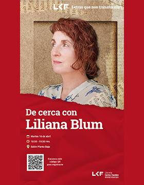Cartel de De cerca con Liliana Blum