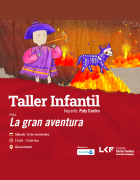 Cartel del Taller infantil. Título: La gran aventura