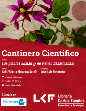 Cartel del Cantinero científico. Título: Las plantas luchan ¡y no vienen desarmadas!