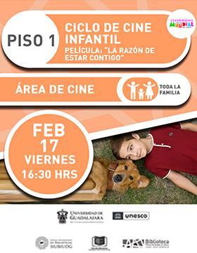 Ciclo de cine infantil.  Película: “La razón de estar contigo”.