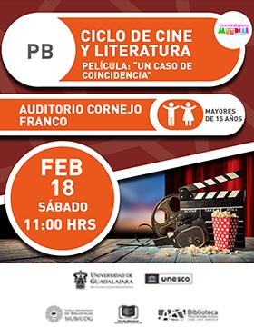 Ciclo de cine y literatura.   Película: “Un caso de coincidencia”.