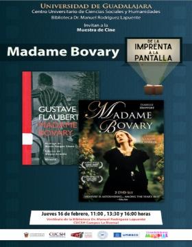 Muestra de cine: De la imprenta a la pantalla. Exhibición de la película: Madame Bovary