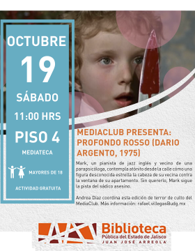 Cartel de Mediaclub presenta: Profondo Rosso (Darío Argento, 1975)