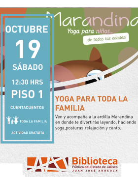 Cartel de Yoga para toda la familia