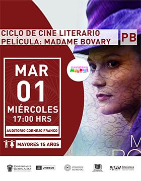 Ciclo de cine literario.   Película: “Madame Bovary”.
