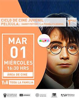 Ciclo de cine juvenil. Película: “Harry Potter y la piedra filosofal”