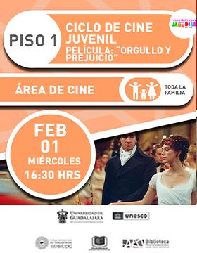 Ciclo de cine juvenil.  Película: “Orgullo y prejuicio”