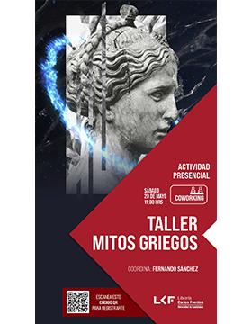 Grafico del Taller. Título: Mitos Griegos.