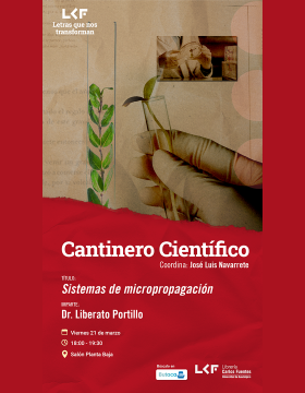 Cartel del Cantinero científico Título Sistemas de micropropagación