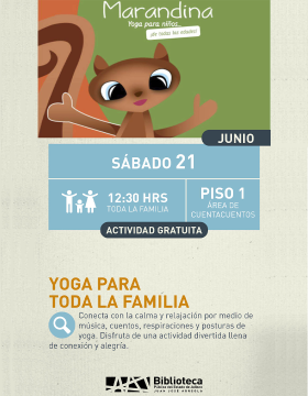 Cartel de Yoga para toda la familia