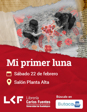 Cartel de "Mi primer luna". Título: "Círculos y encuentro de Menstruación Consciente y en Libertad para madres e hijas preadolescentes, adolescentes