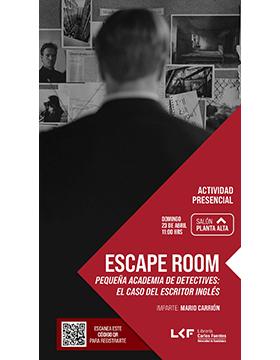 Grafico del Escape Room.  Pequeña academia de detectives: El caso del escritor inglés.