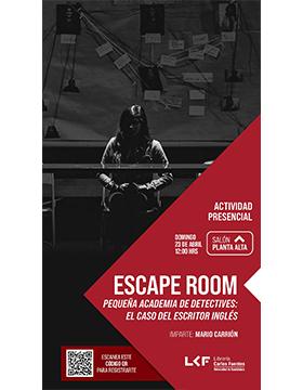 Grafico del Escape Room. Pequeña academia de detectives: El caso del escritor inglés.