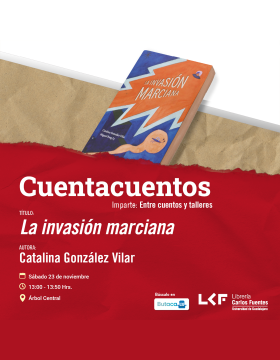 Cartel del Cuentacuentos. Título: La invasión marciana