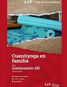 Cartel de Cuentiyoga en familia (2 años en adelante)