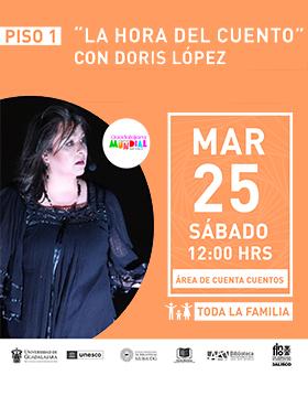 La hora del cuento con “Doris López”.