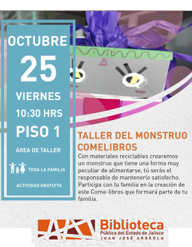 Cartel del Taller del monstruo comelibros