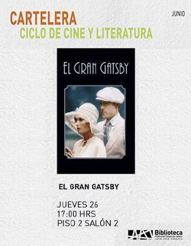 Ciclo de cine y literatura: El Gran Gatsby