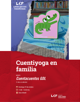 Cartel de Cuentiyoga en familia (2 años en adelante)