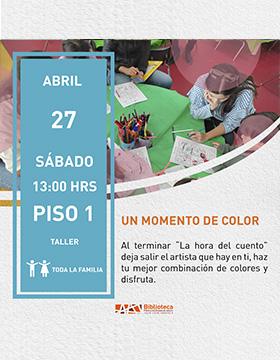 Cartel de Un momento de color