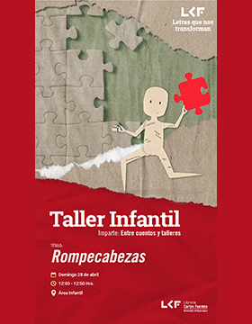 Cartel del Taller infantil. Título: Rompecabezas