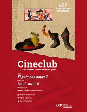 Cartel del Cineclub. Ciclo Homenaje a un cinéfilo llamado Ignacio.