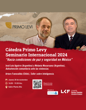 Cartel de la Cátedra Primo Levy