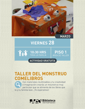 Cartel del Taller del monstruo comelibros