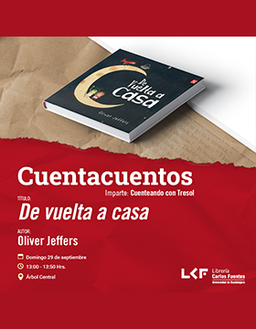 Cartel del Cuentacuentos. Título: De vuelta a casa