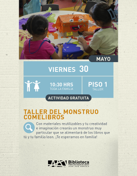 Cartel del Taller del monstruo comelibros
