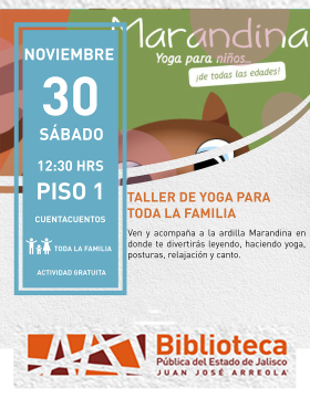 Cartel del Taller de yoga para toda la familia