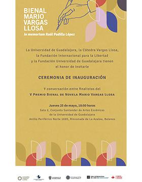 Grafico de la inauguración de la V Bienal Mario Vargas Llosa “Literatura para tiempos recios”