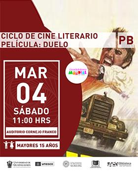 Ciclo de cine literario.   Película: “Duelo”.