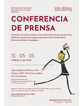 Grafico de la R.P. Para presentar el programa general de la edición 38 del Festival Internacional de Cine en Guadalajara