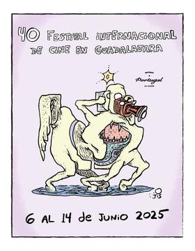 Cartel del 40 Festival Internacional de Cine en Guadalajara