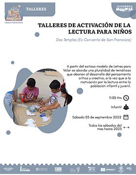 Talleres de activación de la lectura para niños