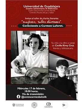 Taller de charlas literarias "Mujeres, rutas diversas". Conociendo a Carmen Laforet